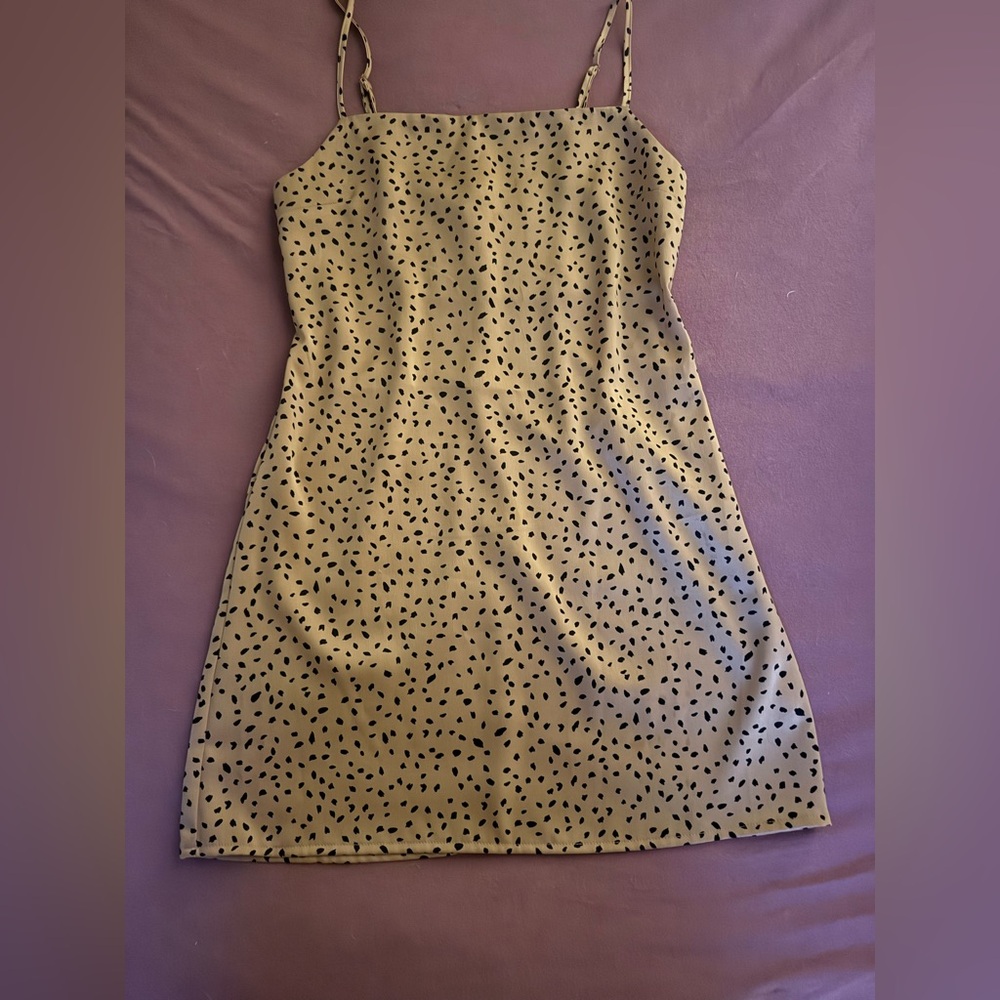 Garage - Cheetah Black and Tan Mini Dress